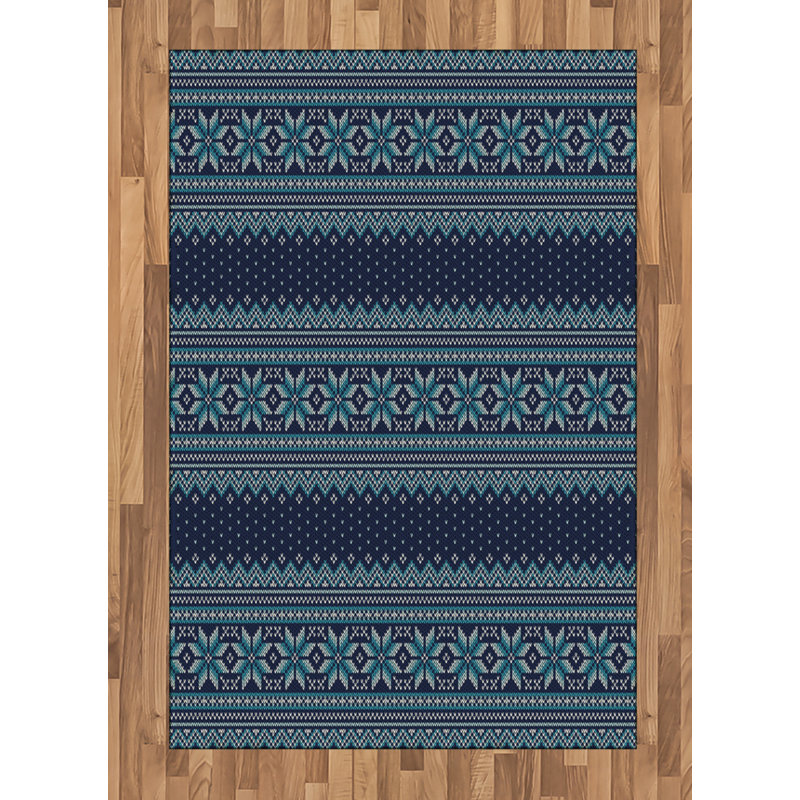 Nordic High Density Long Fiber Poly Threads Decorative Area Rug Carpet, Rectangle 4' x 5'8"