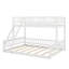 Lit simple superposé au-dessus de grand lit simple, structure de lit simple superposé au-dessus de grand lit simple avec échelle et garde-corps de sécurité-117530989