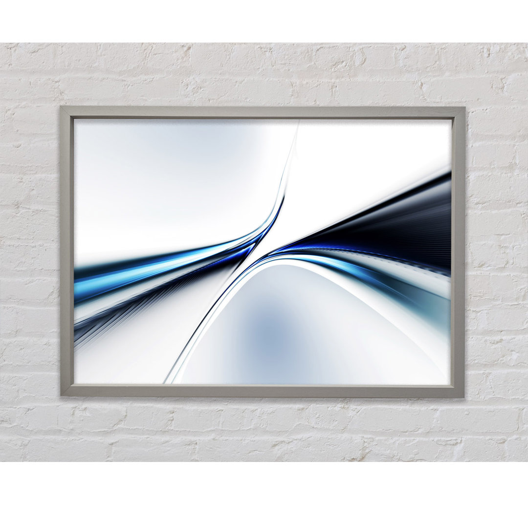 Defined Lines Meeting - Single Picture Frame Kunstdrucke auf Leinwand