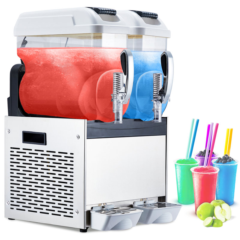 Commercial Slushie Machine, Frozen Drink & Margarita Maker, Slushy Machine for Smoothie, Cocktail, Home & Bar Frozen Beverage Dispenser