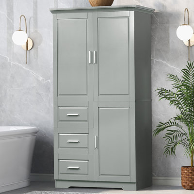 Armoire de salle de bain autoportante 62,5 po Macc