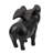 Flying Pig Sculptural Accent  Set of 2  7" x 3" x 5.5"  Black