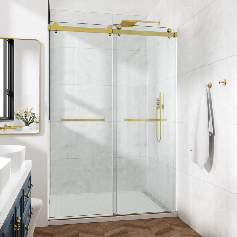 Frameless Double Sliding Shower Door