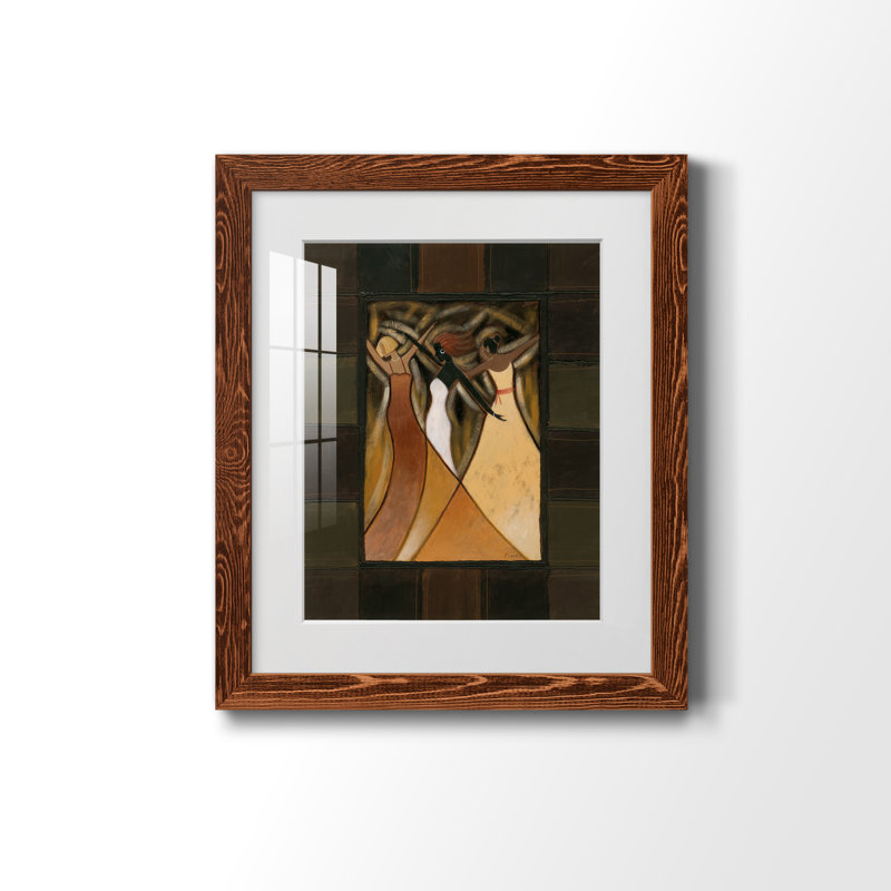 Divine Grace II - peinture encadrée, Papier avec cadre érable, H 20 po x l 17 po x P 1,5 po