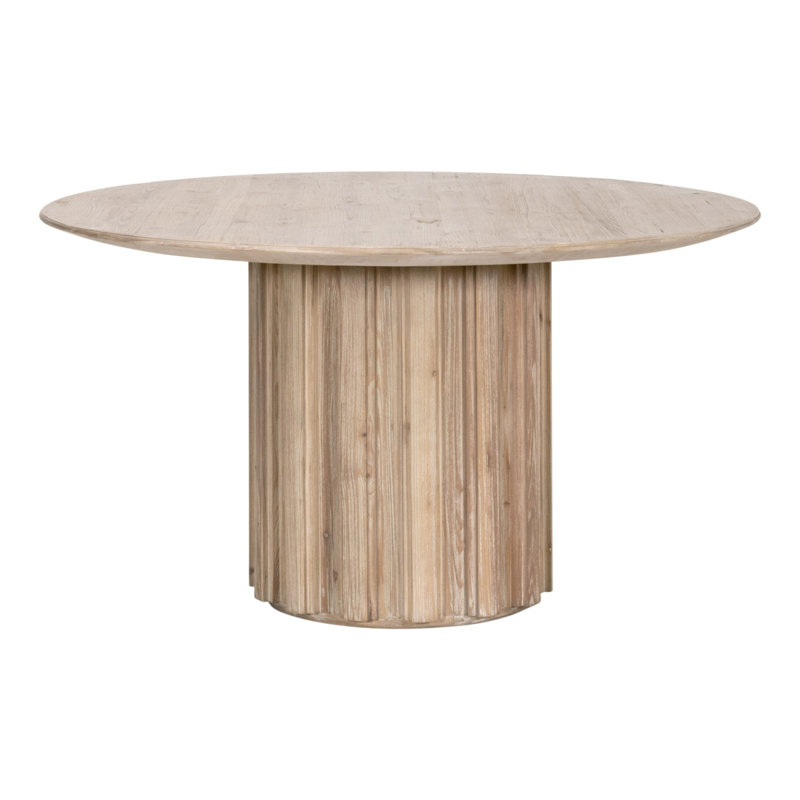 Roma 54" Smoke Gray Reclaimed Pine Round Dining Table