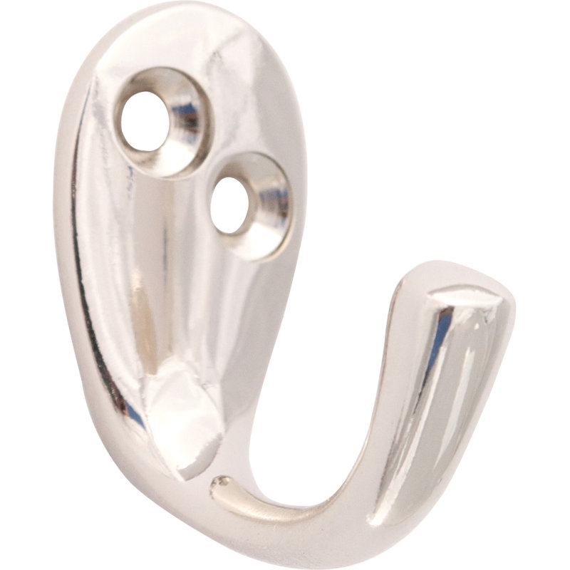 Embassy Robe Hook, Polished Nickel