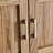 30" Solid Wood Bathroom Vanity with Ceramic Sink, Freestanding Rustic Farmhouse Vanity Cabinet with Storage Shelf, Natural Wood Finish