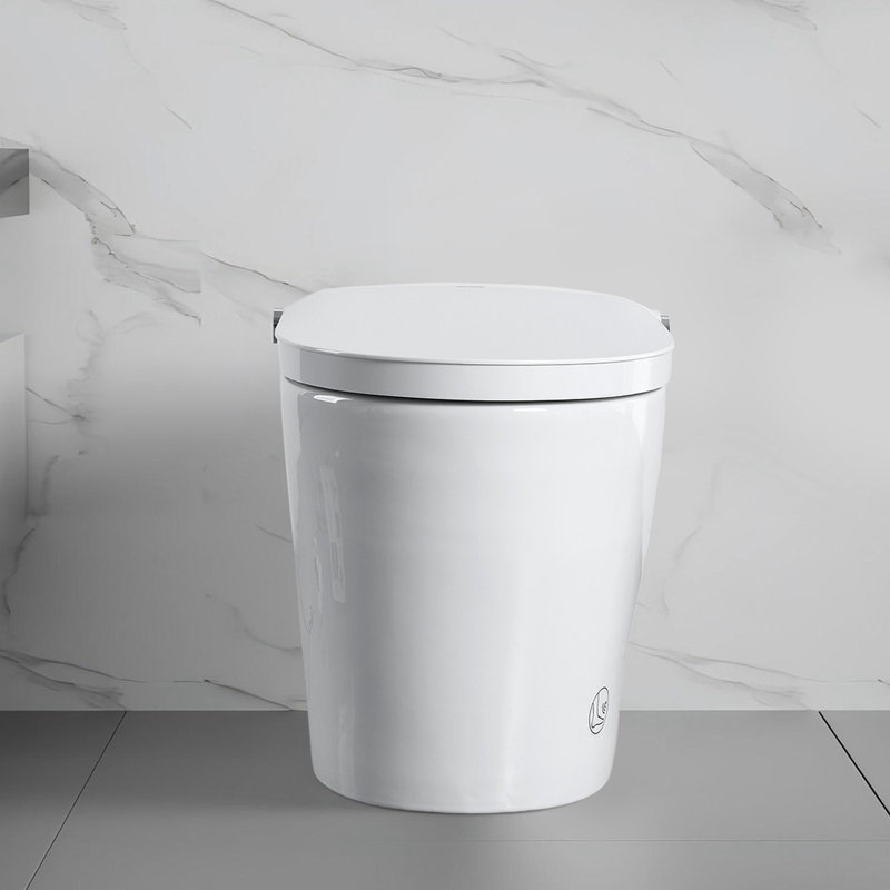 Smart Toilet With Bidet, One - Piece Design, Auto Open/Close Cover Using Radar Sensor, Automatic Flushing After Use, Heated Seat Adjustable Temperature For A Cozy Experience, Bubble Wash And Warm