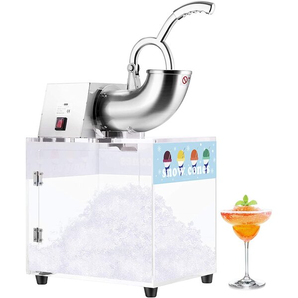 Ice Crusher Machine Manual Rotary with Ice Cube Tray and Ice Box