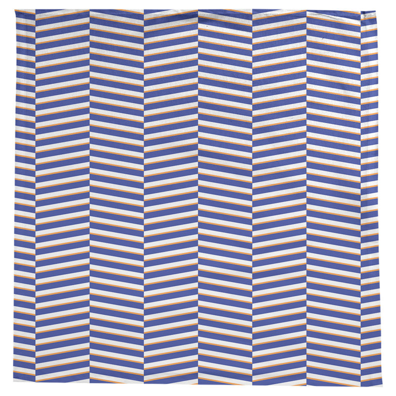 Rayures fracturées Nappe, Bleu/orange