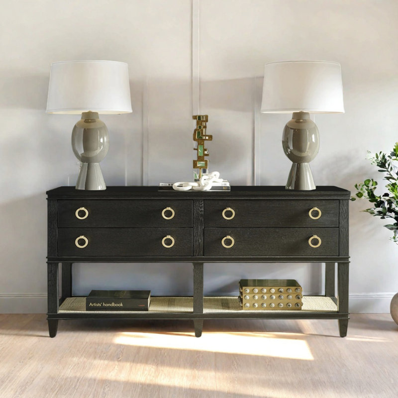 Console moderne minimaliste moderne, H 32,28 po x l 70,87 po x P 17,72 po