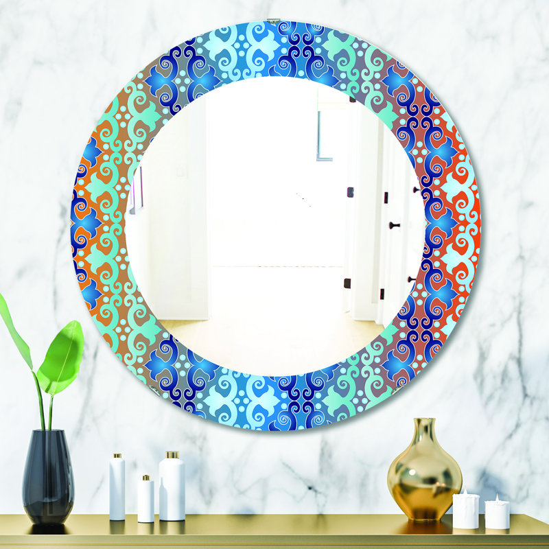 Miroir de salle de bain Mid-Century, H 23,6 po x l 23,6 po