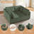4-Piece Corduroy Upholstered Modular Sectional Sofa-1017332632