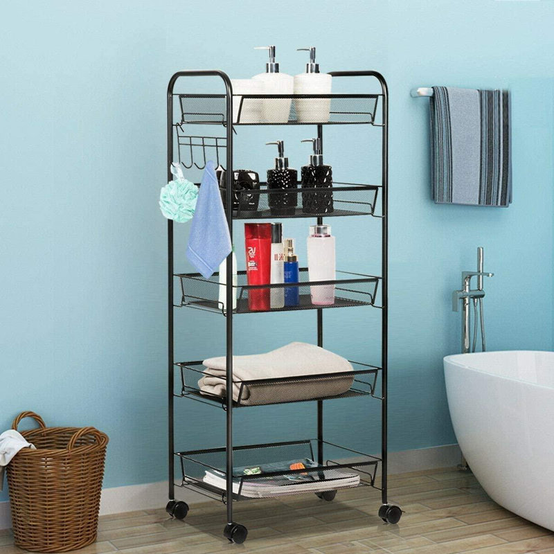 Chariot roulant roulant, Noir