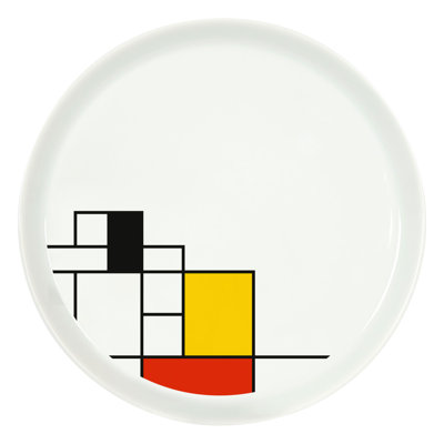 Coup Hommage to Mondrian Dinner Plate