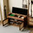 Brown Upholstered Bench