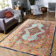 Multi Colour Fine Hand knotted Pure silk Persian Qum Rug 7'11'' X 11'7''