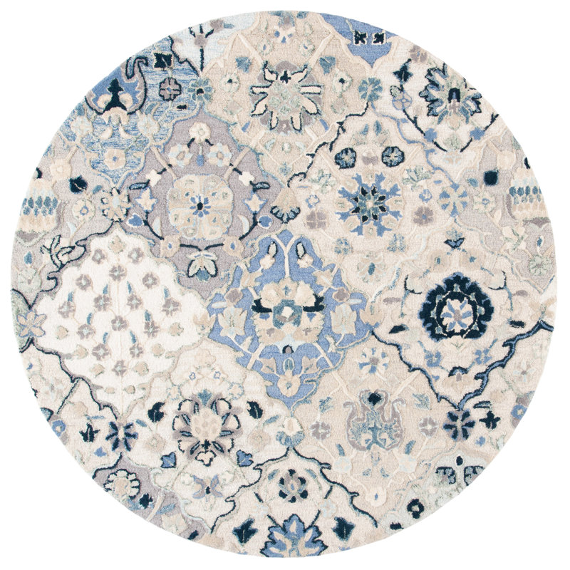Taumsauk Hand Tufted Wool Oriental Rug, Round 4'