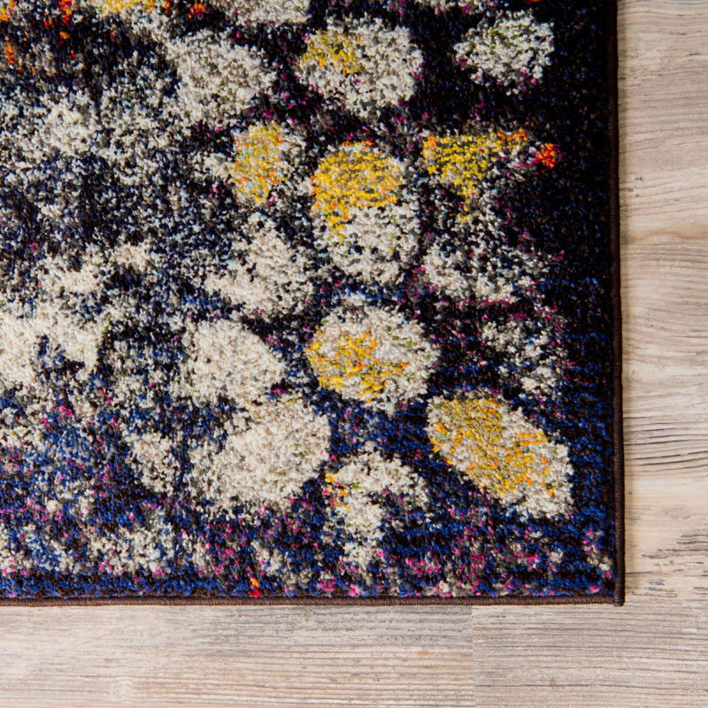 Ellarae Abstract Indoor Rug, Square 8'