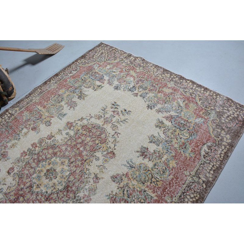 Tapis brun de luxe, tapis turc, tapis de sol, grands tapis 5,9 x 9,3 pi, tapis marocain, tapis rétro