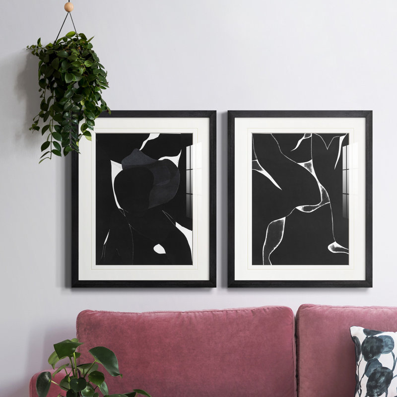 «Night Bloom I», reproduction encadrée de qualité supérieure, prête à être accrochée, H 16 po x l 38 po x P 1,5 po