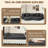 Boneless Folding Sofa Bed, Floor Sofa Couch, Convertible Sofa Bed With High Density Foam, Foldable Floor Couch Bed For Living Room, Guest Room, Bedroom-122585135