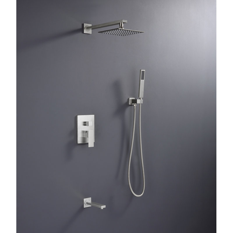 Rain Adjustable Shower Head 1.75 GPM GPM, Brush Nickel