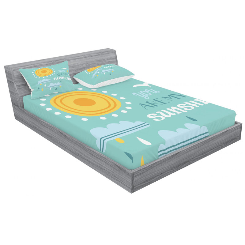 Microfiber Sheet Set, Queen Sheet Set with Fitted Sheet