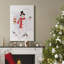 «Snowman And Chickadee Friends II», toile tendue avec châssis de qualité supérieure - prête à être accrochée-129732844