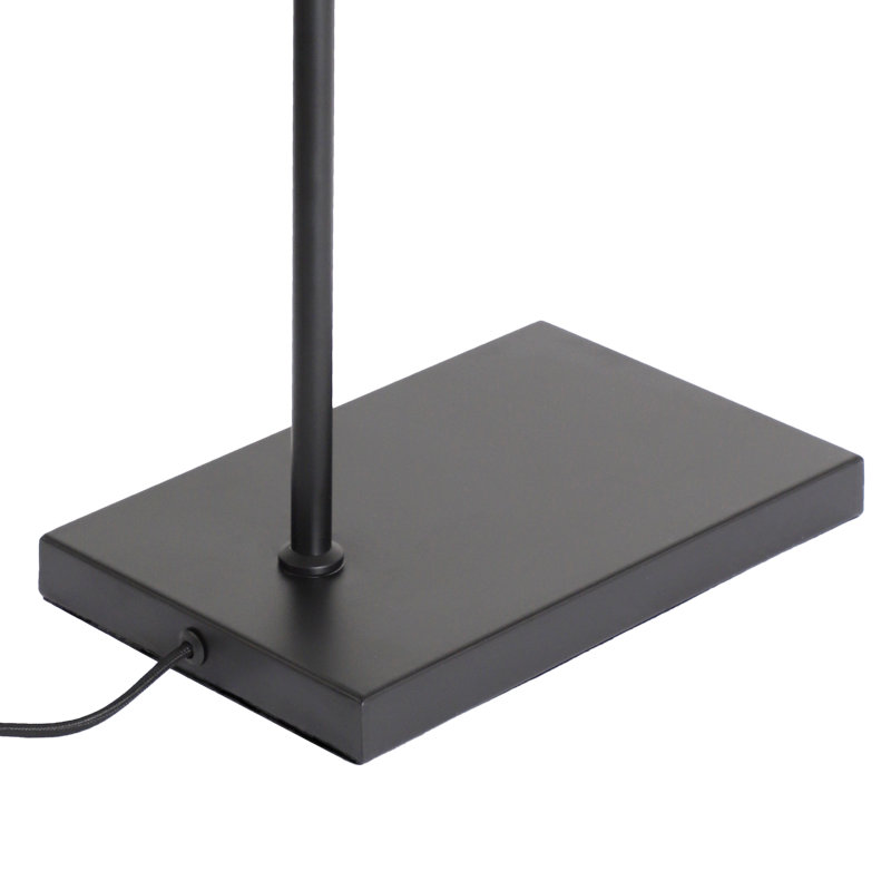 Wang Metal Table Lamp, Black, Smoke