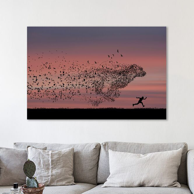 « né à be free » par dominic liam, reproduction de photo sur toile tendue, H 24 po x l 36 po x P 1,5 po