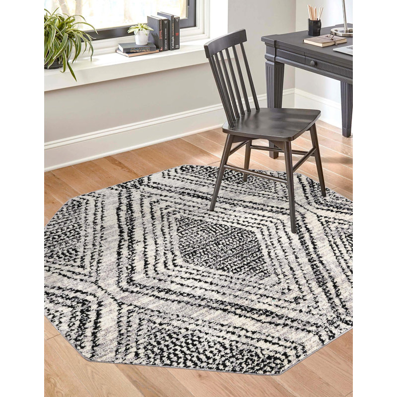 Penelope Geometric Indoor Rug, Octagon 7'10" x 7'10"