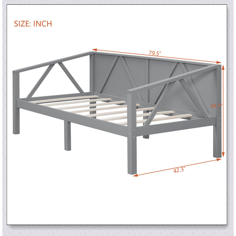 Daybed, Gray, Twin
