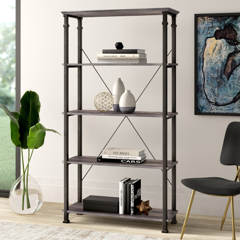 Zona Etagere Bookcase, Gray