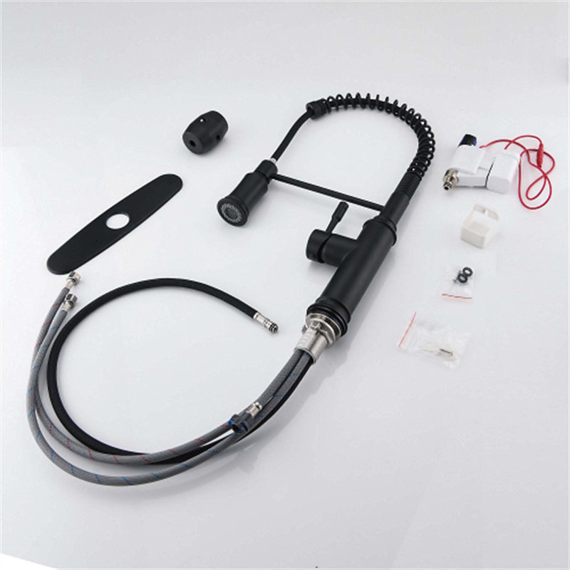Red Cloud Pull Down Touch Kitchen Faucet, Matte Black