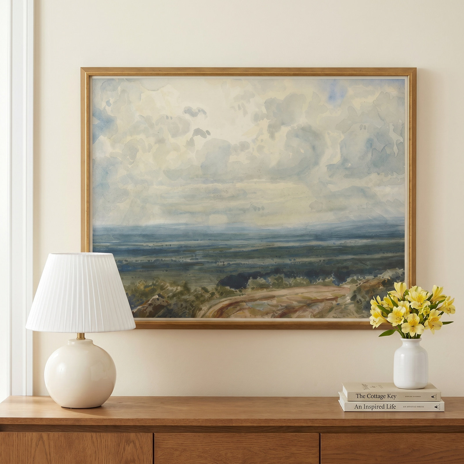 Landscape in Muted Tones Painting