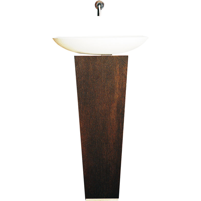Base de meuble-lavabo de salle de bain simple 10,6" seulement Concert, Wengé