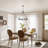 Adriana 6-Light Dimmable Steel Wagon Wheel Chandelier with Sloped Ceiling Adapter-2082928508