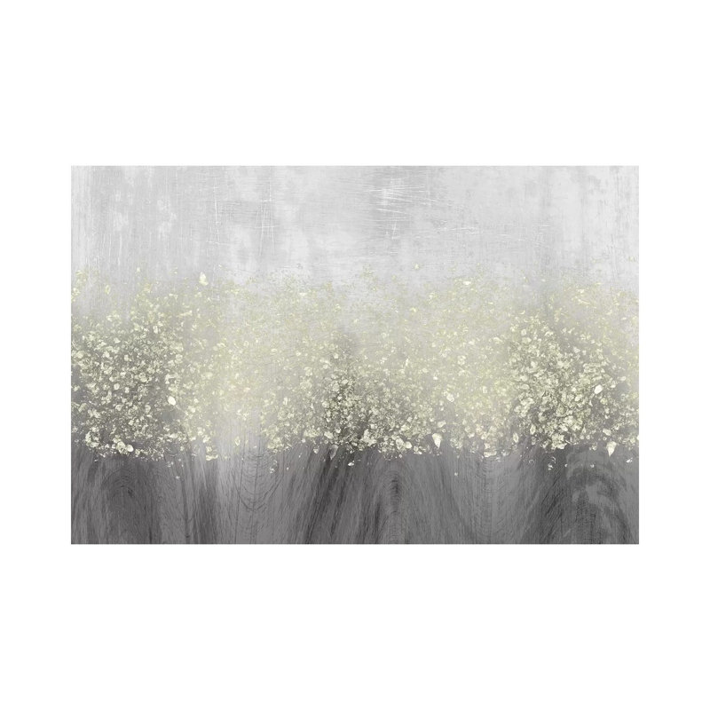 Glitter Swirl II par Jennifer Goldberger - reproduction d'art encadrée, H 18 po x l 26 po x P 1,5 po, Toile tendue