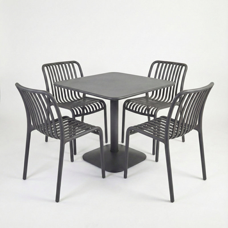 4 - Person Steel Dining Set