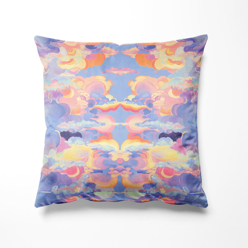 Autre monde, Bleu / ivoire / mauve / rose abstrait
