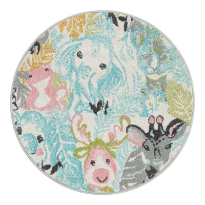 Unique Loom Peekaboo Whimsy Kids Rug