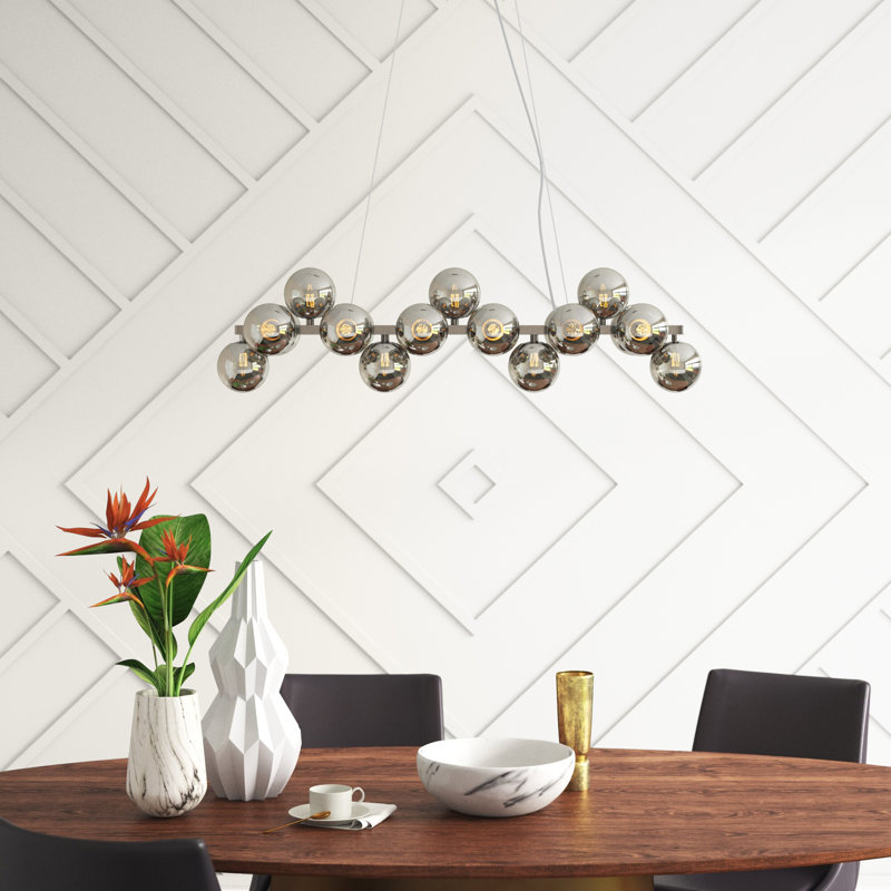 Broadus 19 - Light Kitchen Island Pendant, Chrome, Smoke