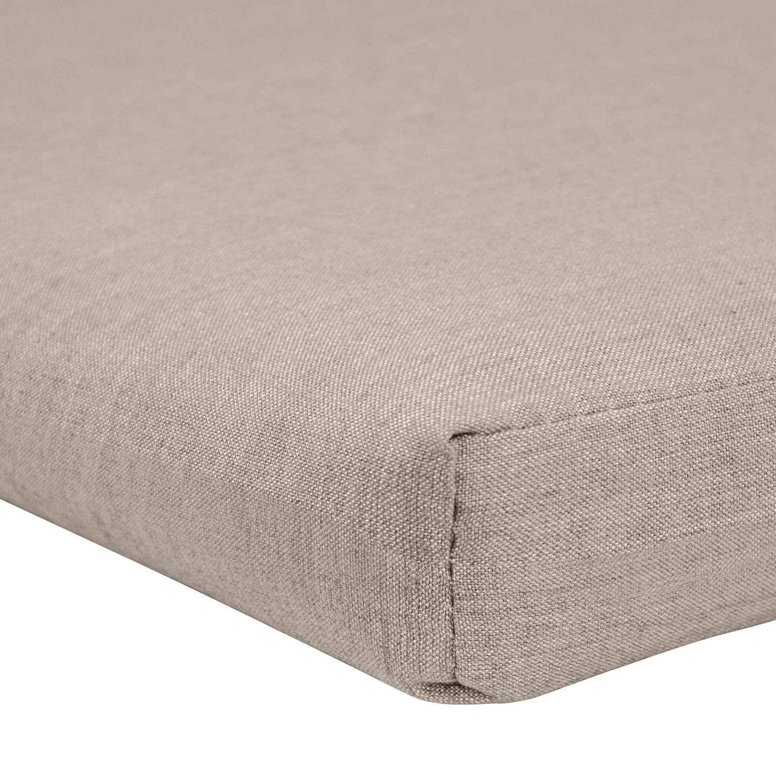 44" Sunbrella® Bench Cushion, Cast Ash Sunbrella® Plainweave
