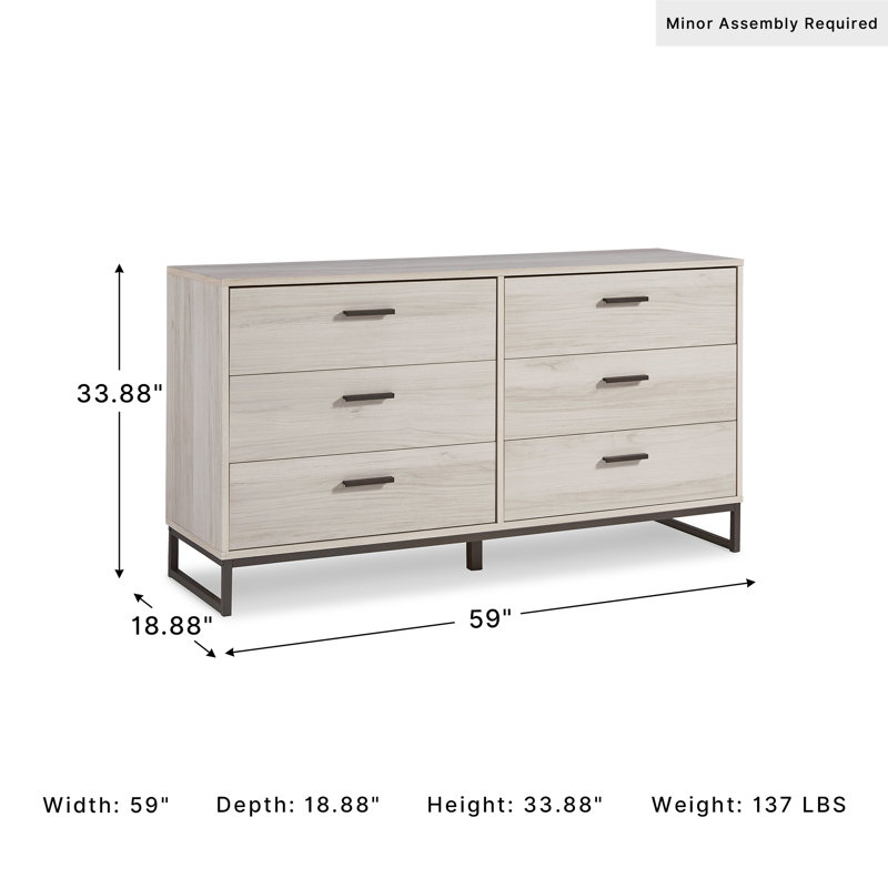 Manuel 59'' W 6 - Drawer Dresser