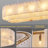 Alabaster Rectangular Chandelier L40 Inch(Dimmable Bulbs Include)
