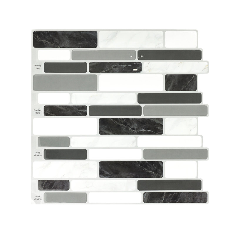 Jeedeson 12"x12" Peel and Stick Backsplash for Kitchen, Self Adhesive Wall Tiles Sticker