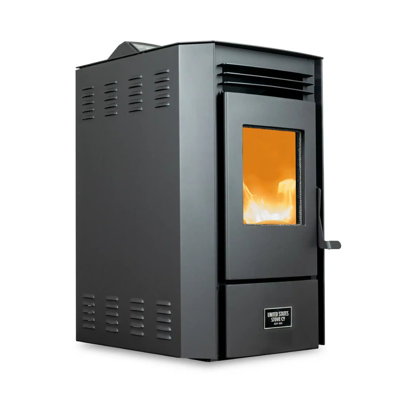 Us Stove 1,3800 Sq. Ft. Pellet Stove, Wifi, 50lb Hopper