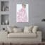 Impression d'art léopard rose, abstrait, moderne et élégant-129896789
