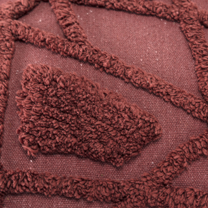  Square Throw Cushion, Wine
